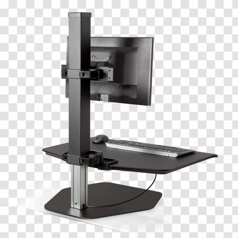 Sit-stand Desk Computer Monitors Standing Workstation Keyboard Transparent PNG
