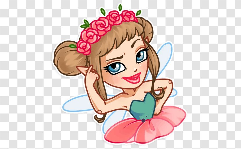 Telegram Sticker Fairy VKontakte Clip Art - Cartoon Transparent PNG