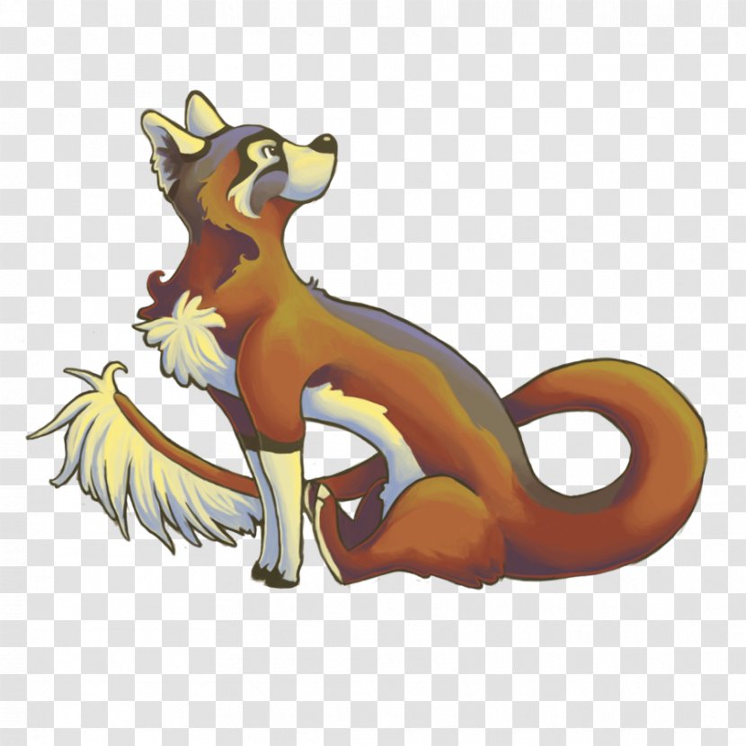 Red Fox Cat Mammal Tail Animal - Animated Cartoon Transparent PNG