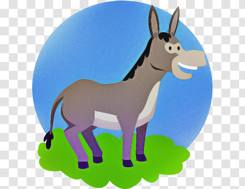 Burro Cartoon Animal Figure Wildlife Livestock Transparent PNG