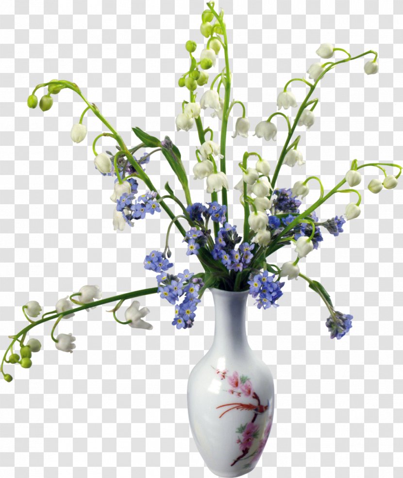 Flower Bouquet Vase Clip Art - Lily Of The Valley Transparent PNG