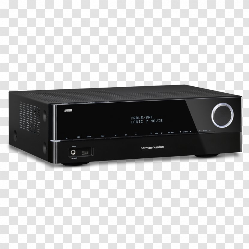 5.1 AV Receiver Harman Kardon AVR 161S 5x85 WBlack4K Ultra HD Surround Sound Audio - Av - Xcite By Alghanim Electronics Transparent PNG