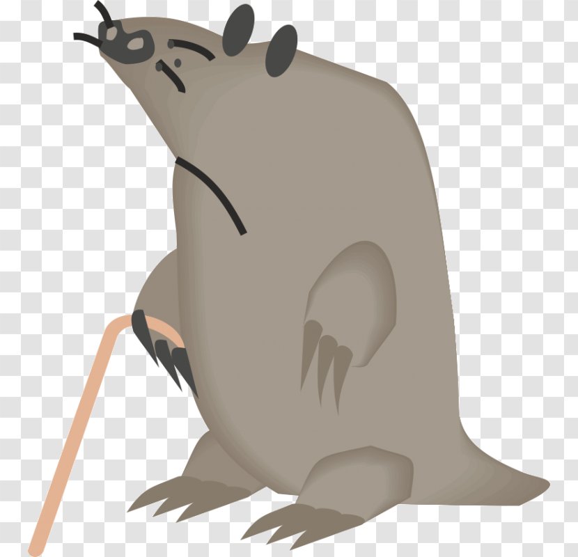 Cartoon Mole Clip Art - Beaver - Mammal Transparent PNG