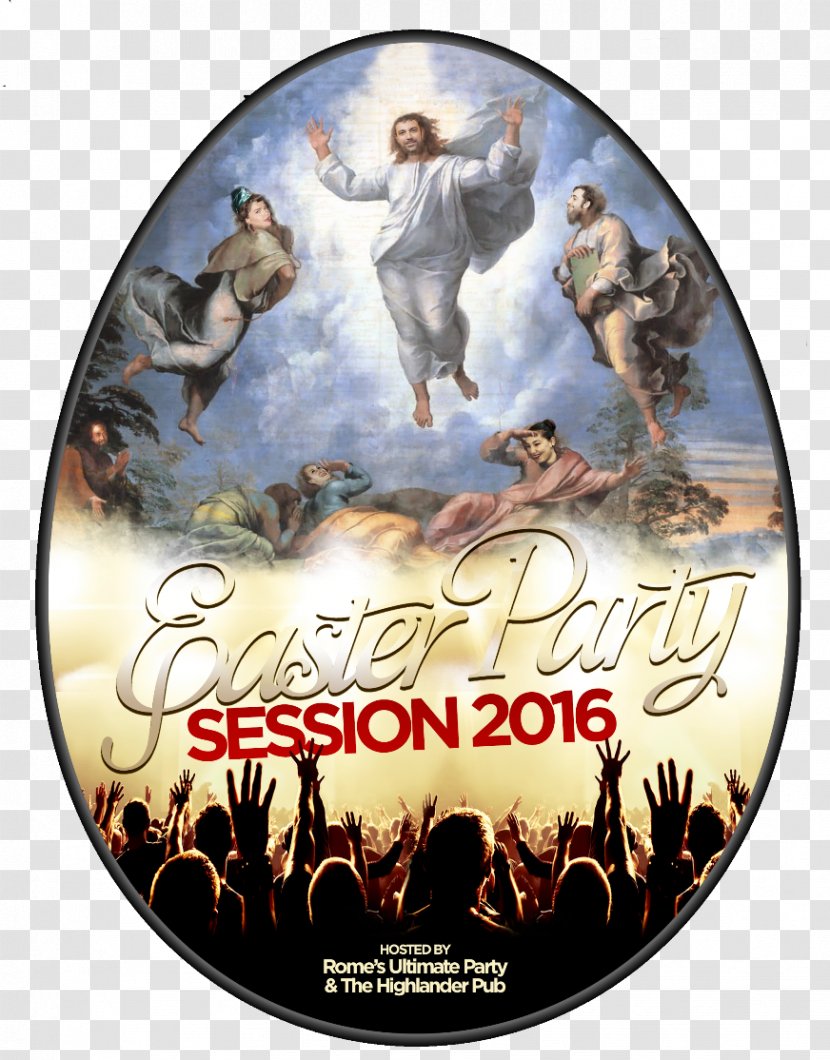 The Transfiguration Of Christ Vatican Museums Renaissance Jesus - High - Egg Hunt Flyer Transparent PNG