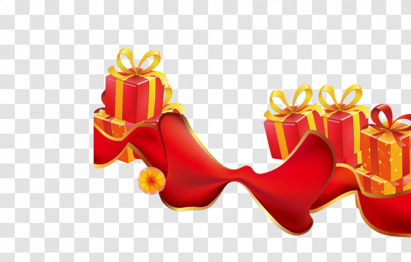 Illustration - Red - Bow Gift Transparent PNG