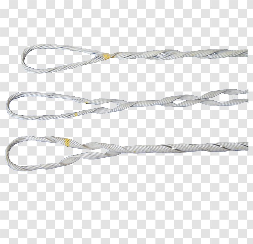 Wire Rope Guy-wire Electrical Cable - White - Dead End Transparent PNG