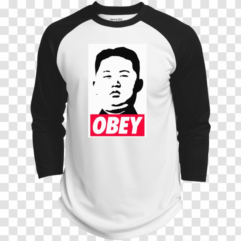 T-shirt Hoodie Raglan Sleeve - Active Shirt - Kim Jong-un Transparent PNG