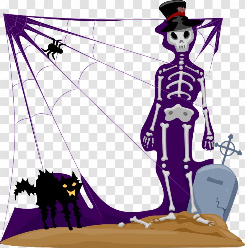 Halloween U9ab7u9ac5 - Fictional Character - Skull And Cat Vector Beach Transparent PNG