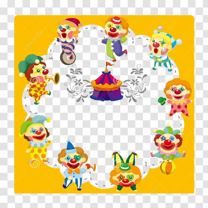 Circus Clown Drawing Illustration - Illustrated Transparent PNG