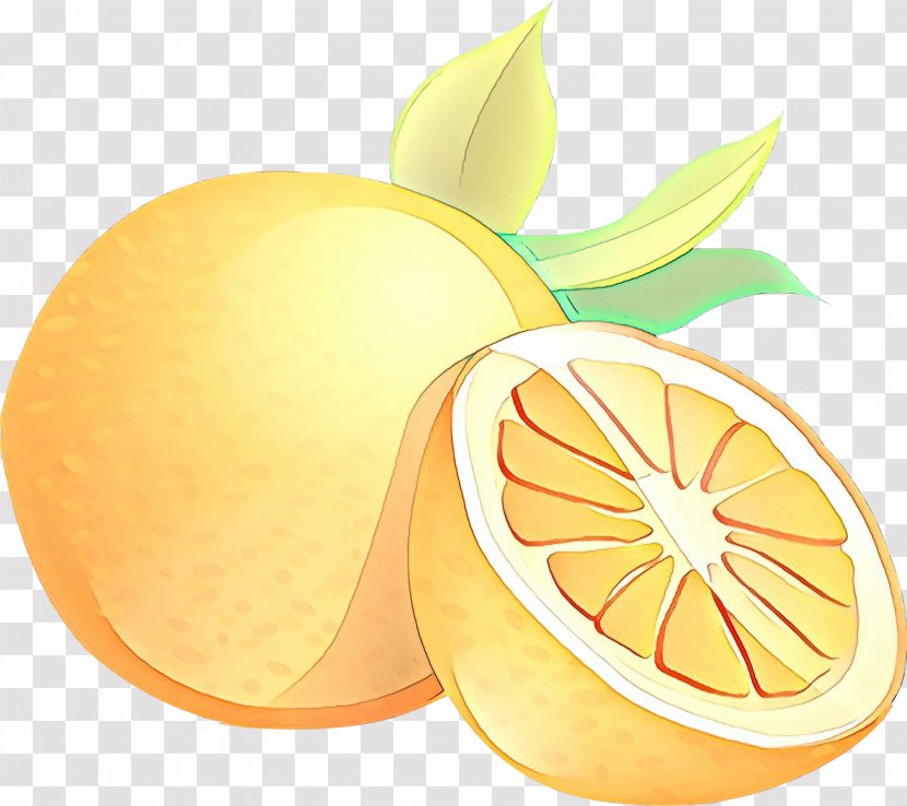 Sweet Lemon Citron Grapefruit Bitter Orange - Yellow - Valencia Transparent PNG