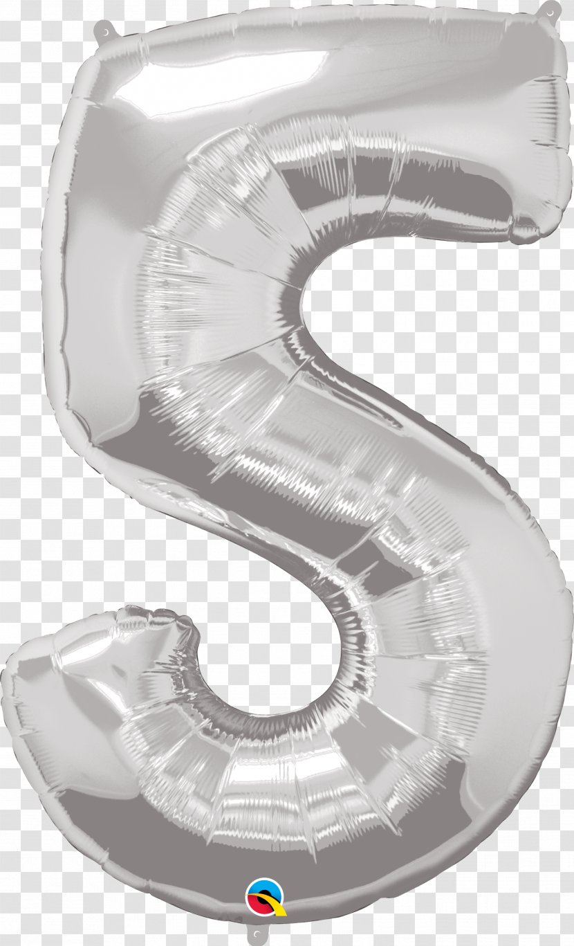 Balloon Silver Birthday Party Number Transparent PNG
