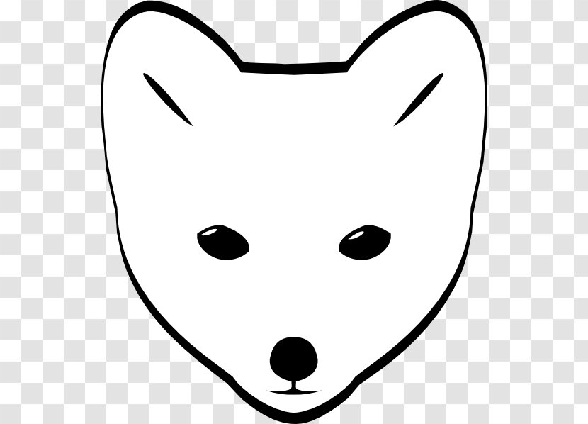 Arctic Fox Red Clip Art - Heart - Face Cliparts Transparent PNG