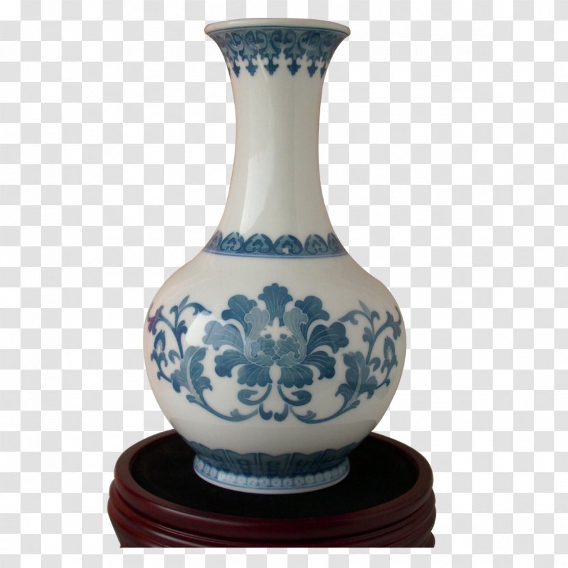 Jingdezhen Porcelain Chinese Ceramics Blue And White Pottery - Ceramic Glaze - Vase Transparent PNG