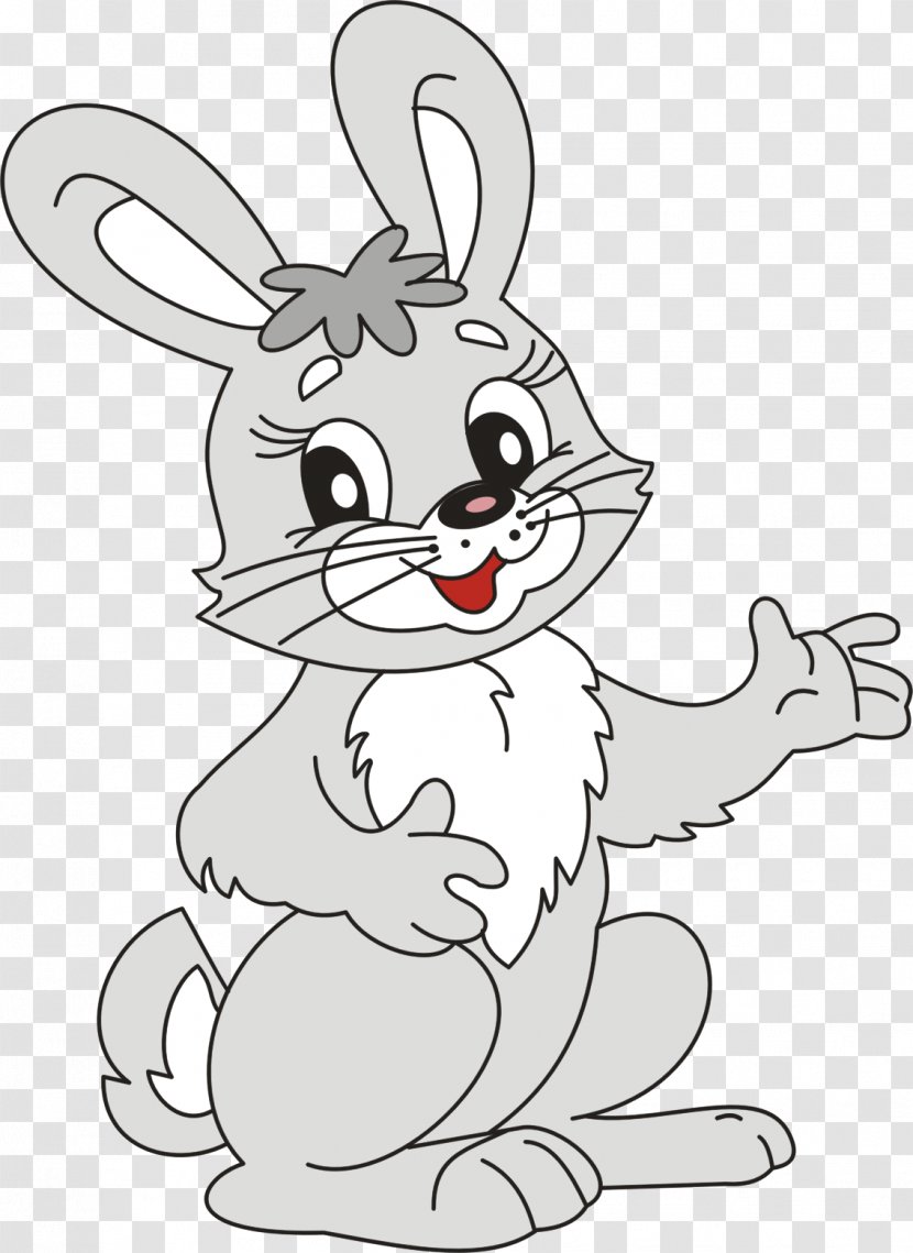 Domestic Rabbit Easter Bunny Clip Art - Vertebrate Transparent PNG