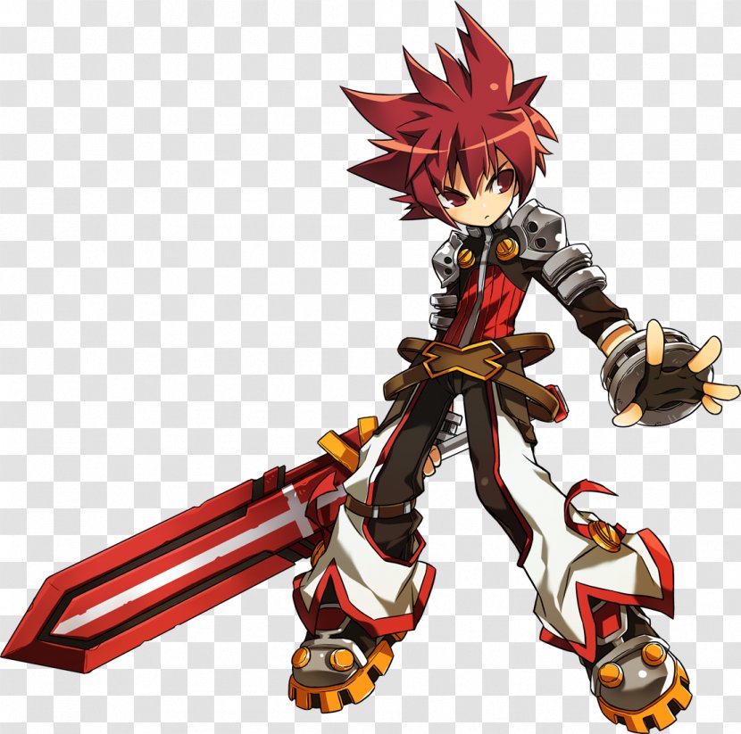 Elsword Knight Flaming Sword Character Transparent PNG