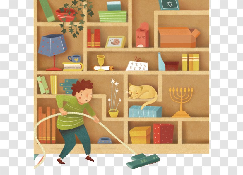 Designer Child Illustration - Clean Up The House A At Home Transparent PNG