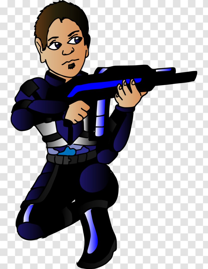 Gun Firearm Character Fiction Clip Art - Merc Transparent PNG