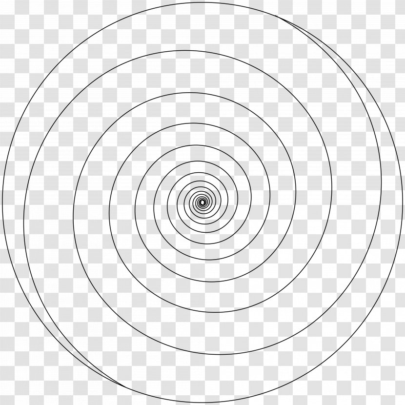 Black And White Monochrome Photography Drawing Circle - Line Art - Spiral Transparent PNG