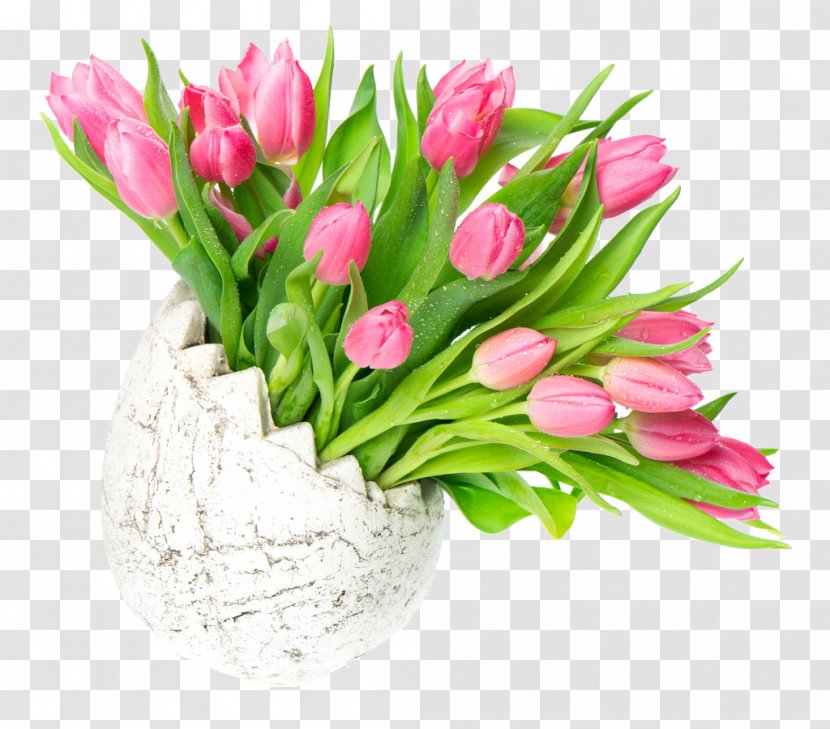 Tulip Flower Bouquet Stock Photography - Plant - Pink Table Flowers Picture Material Transparent PNG