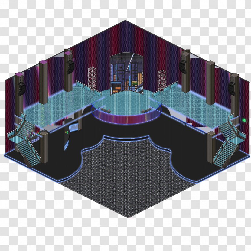 Habbo Nightclub Discoteca Room Game - Structure - Disco Floor Transparent PNG