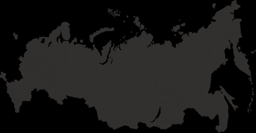 Russia Google Maps Globe - Monochrome Transparent PNG