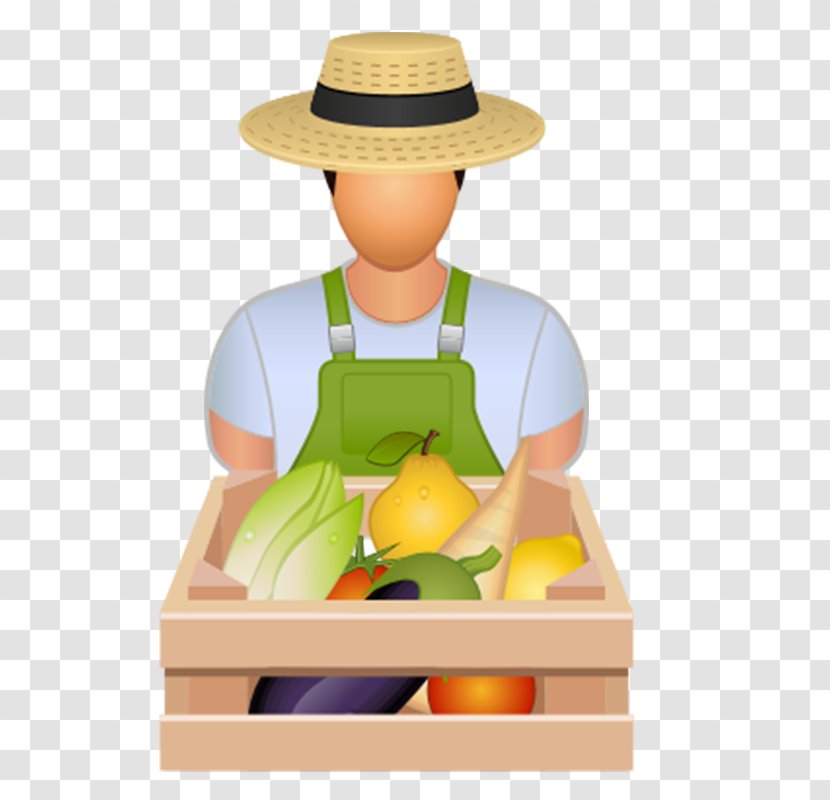 Farmer Agriculture Icon - Goat Farming - Cartoon Characters And Vegetable Farm Transparent PNG