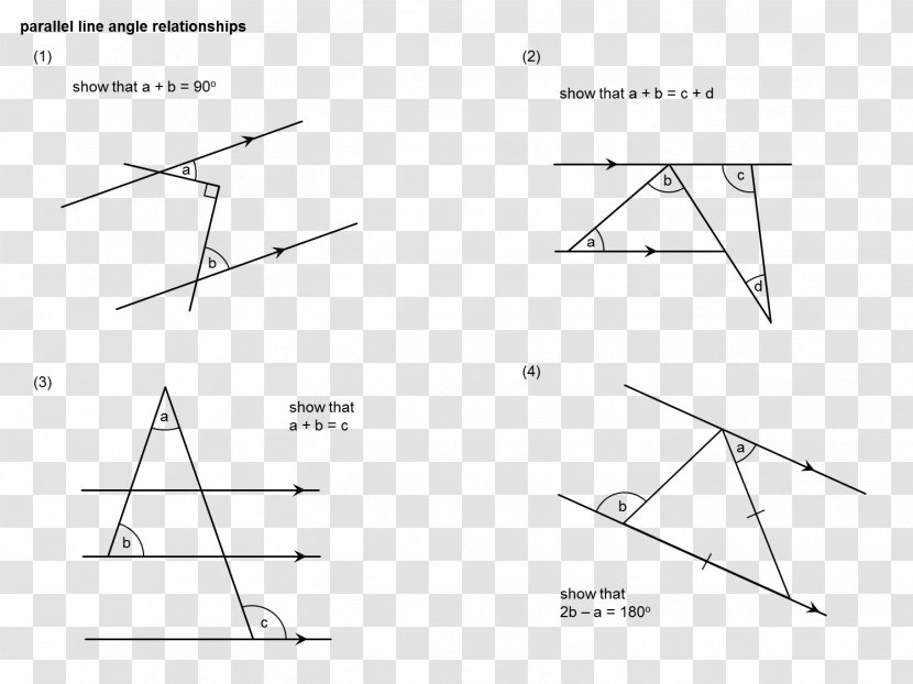 Triangle Transversal Parallel Line - Area Transparent PNG