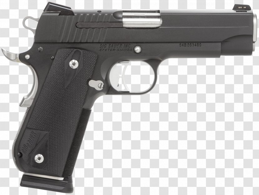 .22 Winchester Magnum Rimfire SIG Sauer M1911 Pistol Air Gun Firearm - Sig 1911 - Weapon Transparent PNG