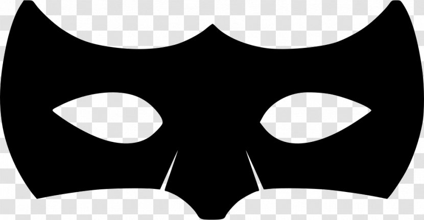 Catwoman Batman Cassandra Cain Mask - Monochrome Transparent PNG