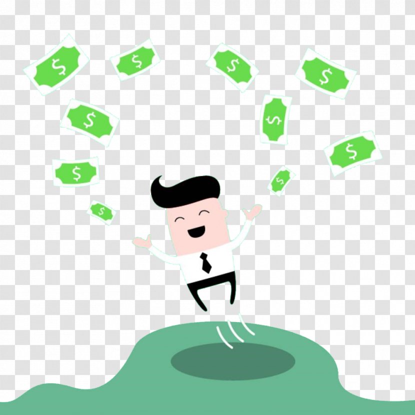 Money Cartoon Clip Art - Photography - Hand Painted Scattered Banknotes Transparent PNG