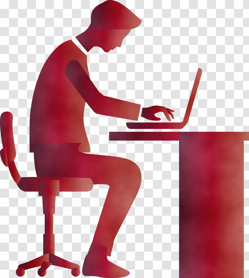 Desk Sitting Chair Table Nuchal Rigidity Transparent PNG
