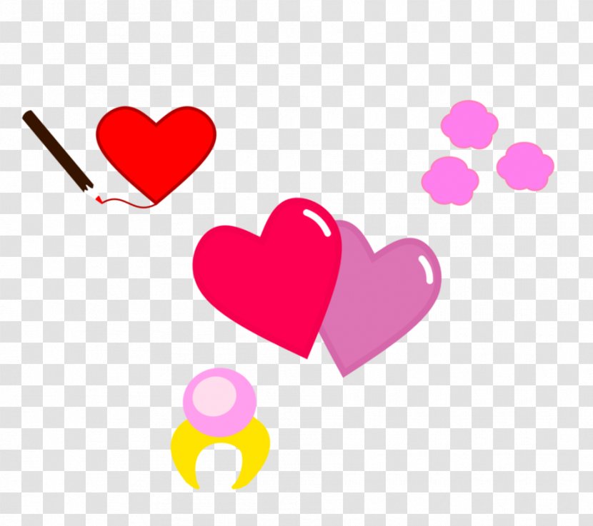Clip Art Valentine's Day Pink M Line - Watercolor - Valentines Transparent PNG