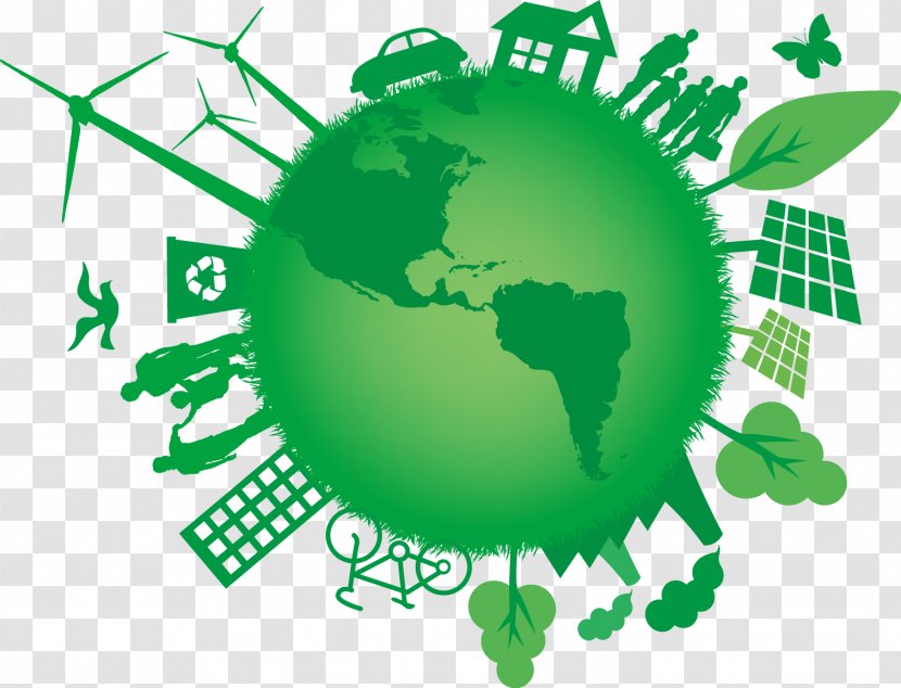 Symbol Company Clip Art - Natural Environment - Cartoon Green Globe Transparent PNG