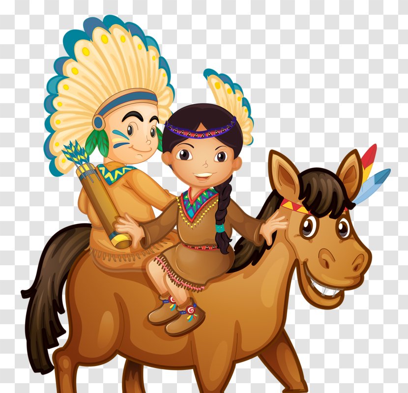 Indigenous Peoples Of The Americas Cowboy Clip Art - Horse Like Mammal - Drawing Transparent PNG