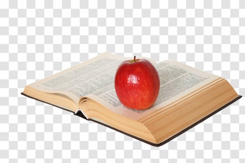 U7d05u66f8 Apple Book - Red On Books Transparent PNG