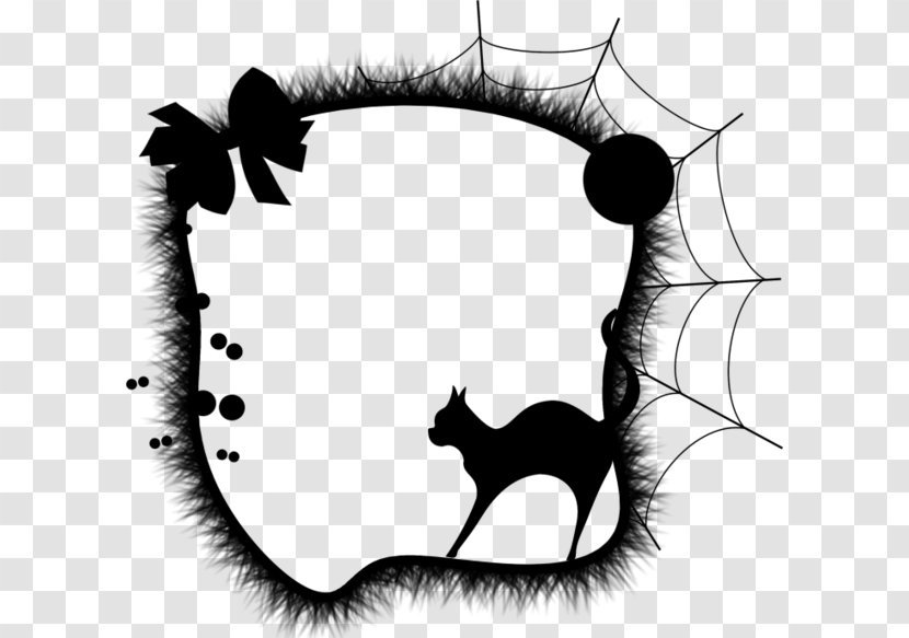 Whiskers Cat Dog Black & White - M Mammal Transparent PNG