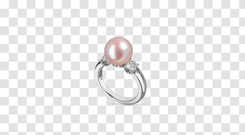 Body Jewellery Silver Wedding Ceremony Supply - Ring - Roses And Pearls Transparent PNG