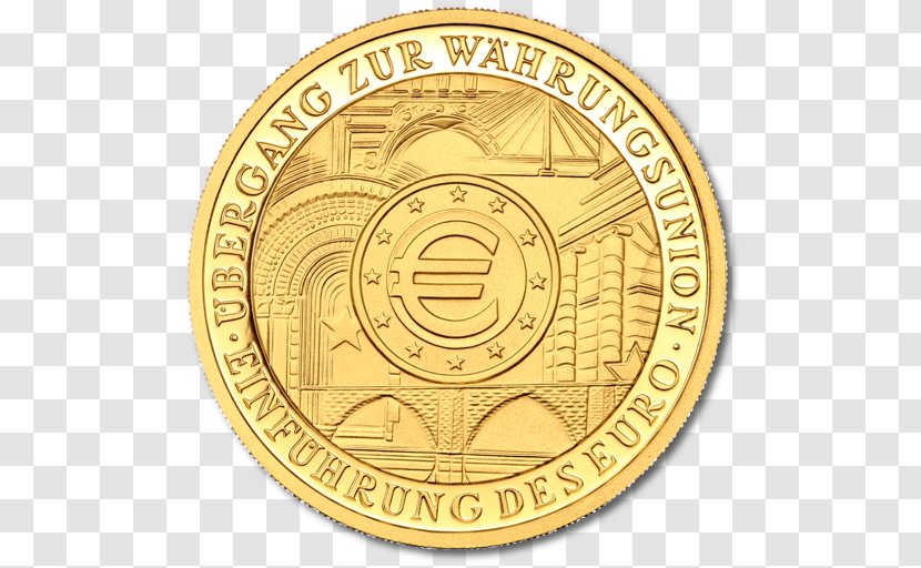 Euro Coins Gold Germany - Metal - Coin Transparent PNG