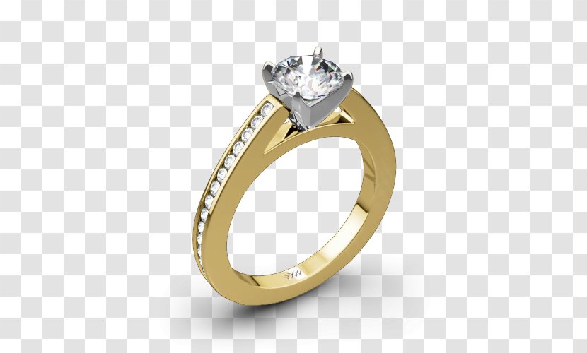 Engagement Ring Jewellery Solitaire - Rings - Gold Settings Cheap Transparent PNG