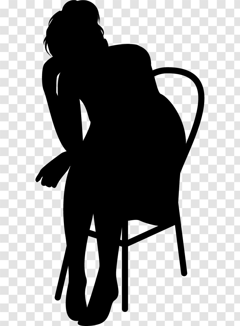 Chair Silhouette Sitting - Woman Transparent PNG