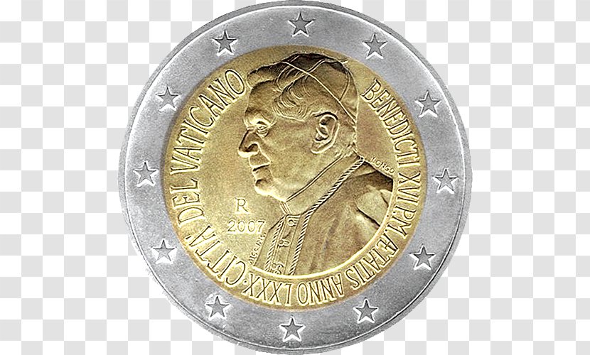 Vatican Euro Coins City 2 Commemorative - Money - Coin Transparent PNG