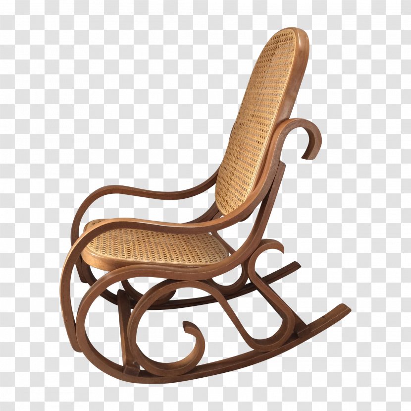 Rocking Chairs Garden Furniture Wicker Wood - Chair Transparent PNG