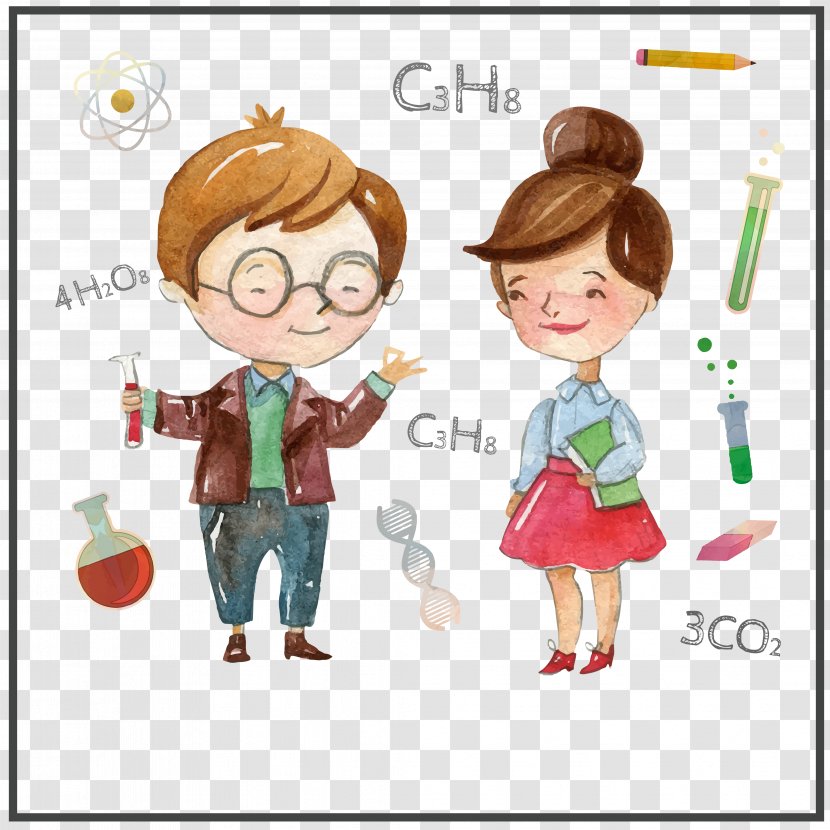 Student Tatiana Day - Watercolor - Vector People Experiment Transparent PNG