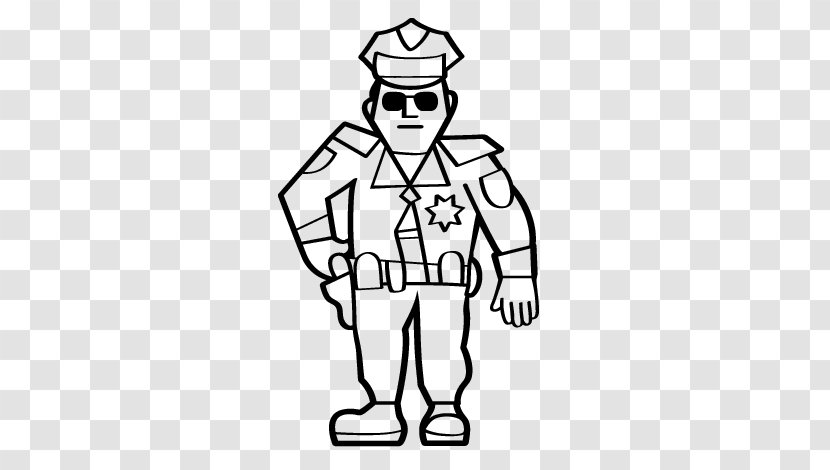 Police Officer Drawing Coloring Book Painting - Uniform - El Dibujo De Un Lapiz Transparent PNG