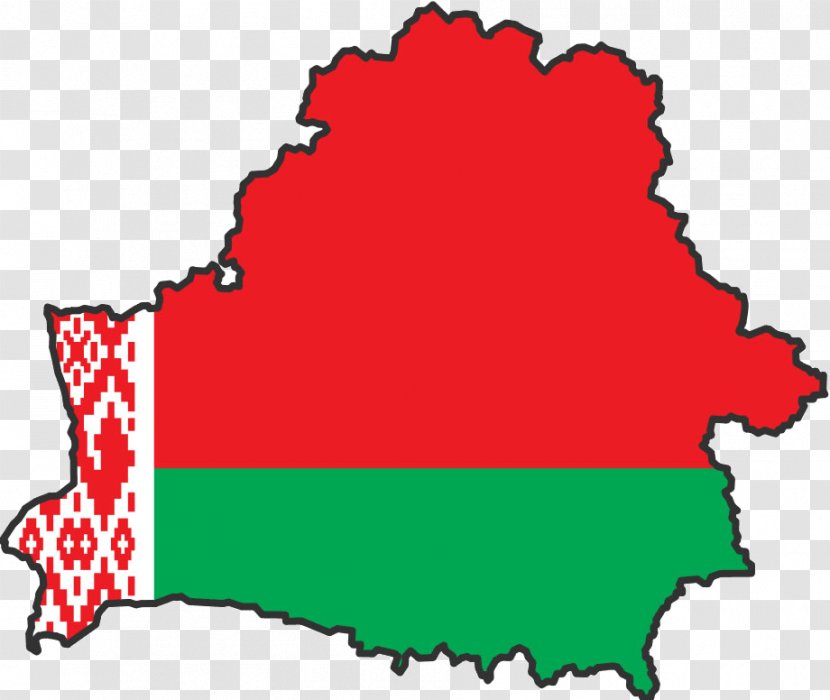 Flag Of Belarus Map National - Wikimedia Commons Transparent PNG