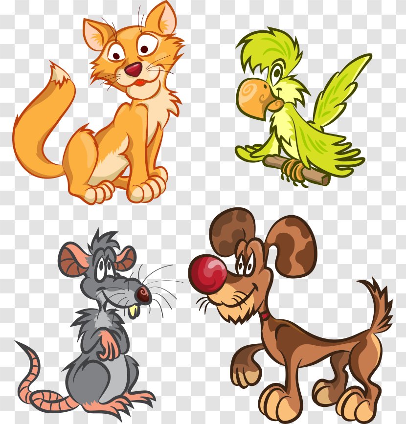 Cat Rat Dog Mouse Kitten - Carnivoran - Parrot And Transparent PNG