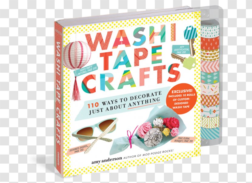 Washi Tape Crafts: 110 Ways To Decorate Just About Anything Adhesive Paper - Creative Christmas Book Transparent PNG