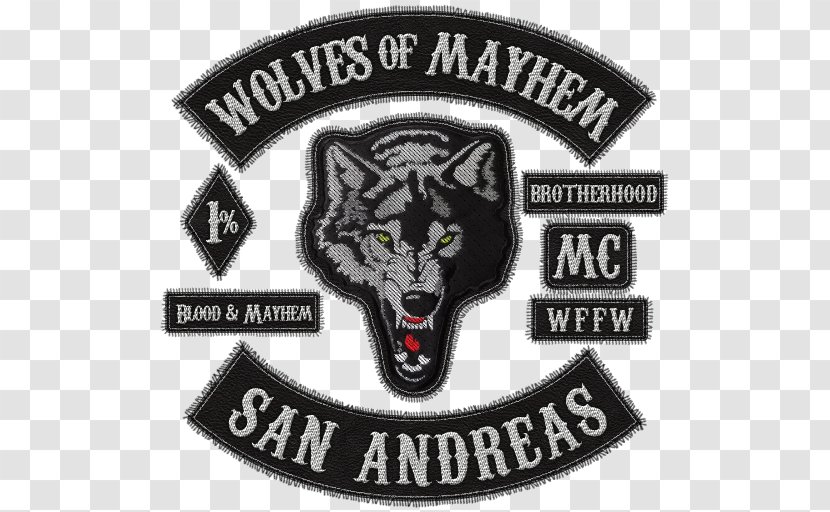 Black Wolf Emblem Grand Theft Auto V Organization - San Antonio Police Badge Transparent PNG