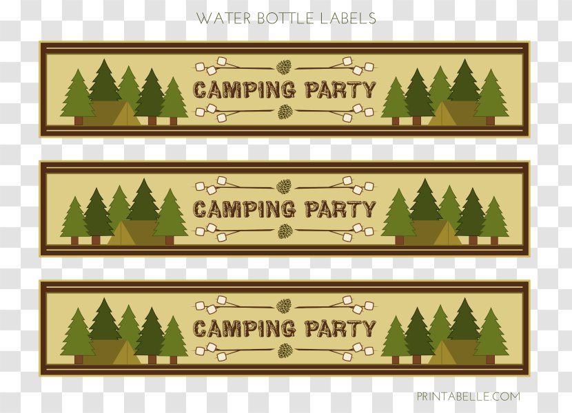 S'more Party Camping Birthday Campsite - Tree - Guess How Much I Love You Transparent PNG