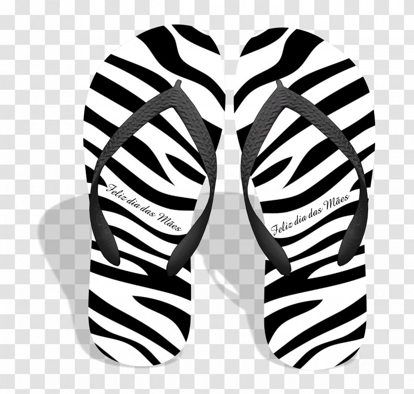 Zebra Shoe White Font Transparent PNG
